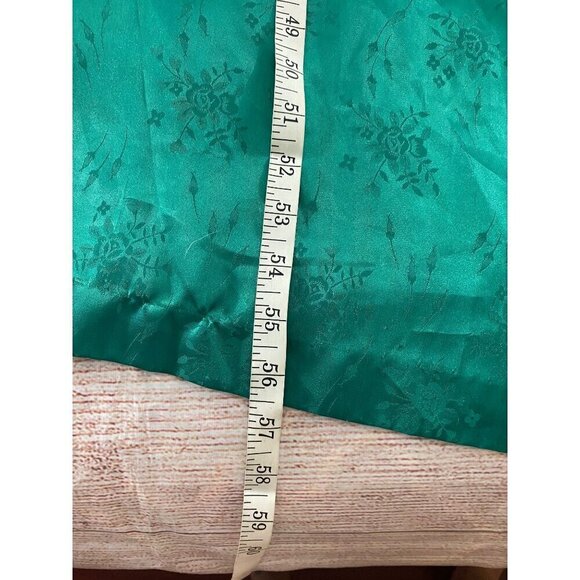 Vintage Christian Dior Kaleidescope 1980's Floral Print Green Robe - Small - Picture 3 of 12